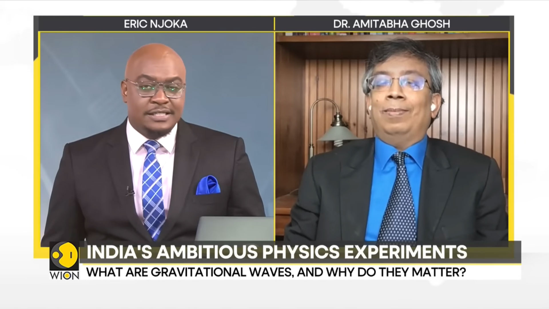 Dr. Amitabh Ghosh, a NASA Scientist and Advisor RLaCM interviewed by WION on the research on Gravitational Waves.